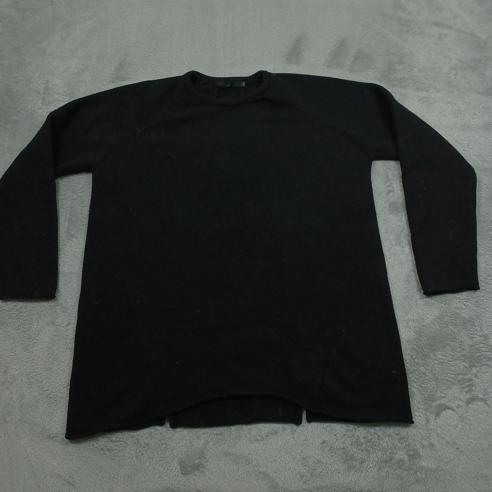 Jarbo Sweater Womens‎ 1 Black Wool Cashmere Pullover Knit Casual